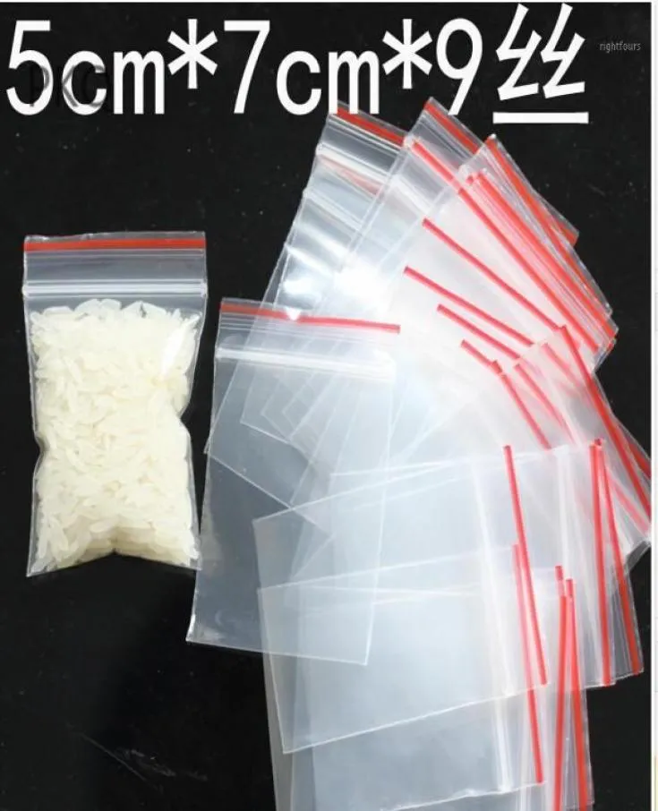 7 size 100pcs 10x156x8 Small Mini Baggies Plastic Packaging Bags small Plastic zipper bag Packing Storage Bags17127121