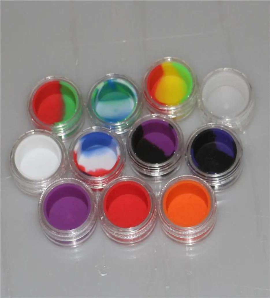 Klarer 3-ml-Ölkonzentrat-Silikonbehälter für Bho-Öl, nicht klebrig, Mini-Bho-Extrakt, transparente Silikon-Dab-Wachsbehälter, Gummi9025371