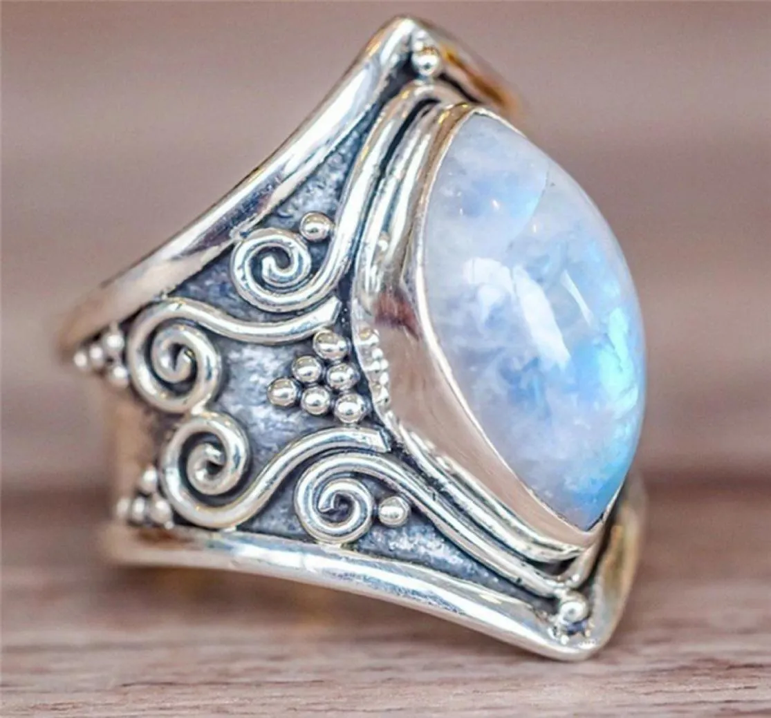 Tibetan moonstone shop ring