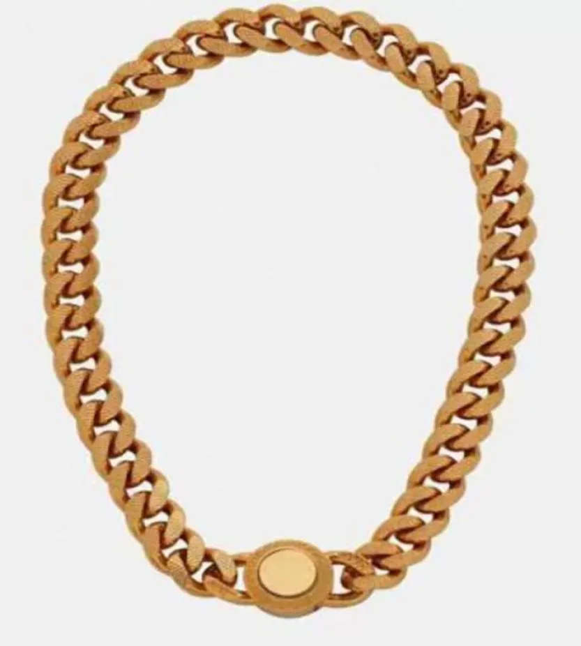 Modne złote łańcuchy Naszyjniki bransoletki dla mężczyzn i kobiet miłośnicy ślubu prezent biżuteria hip -hopowa z pudełkiem NRJ4230113