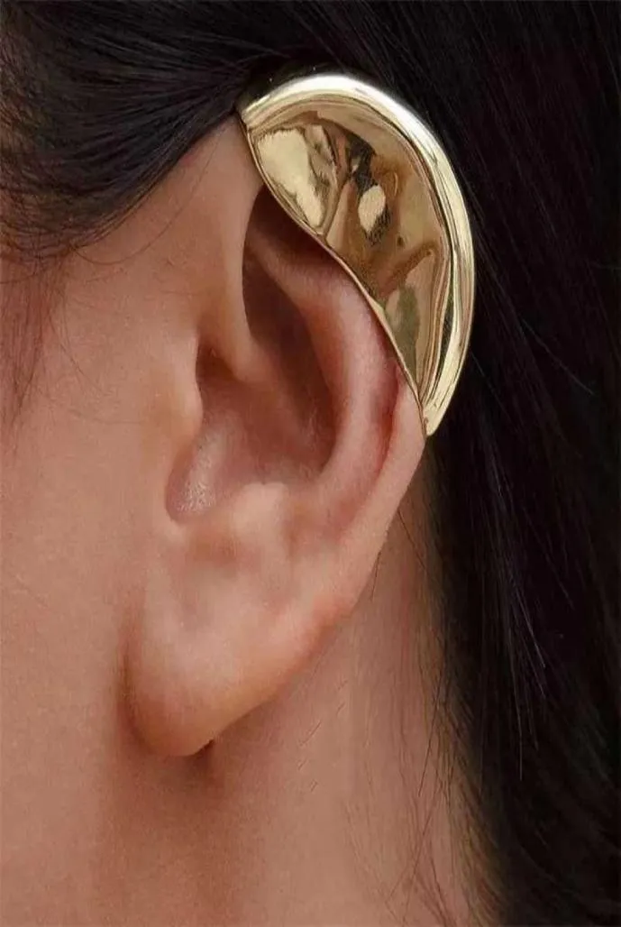 Punk Auricle helix Ear Cuff Clip On Earrings Without Piercing men Women Gold earring clip unique unusual cool jewelry hiphop 21124745857