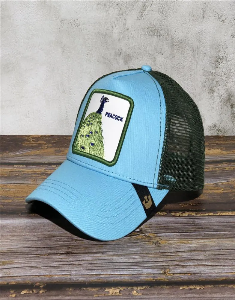 Sommer-Trucker-Mütze mit Snapbacks und Tierstickerei für Erwachsene, Herren und Damen, verstellbare gebogene Baseballkappen, Designer Sun Vi7430400