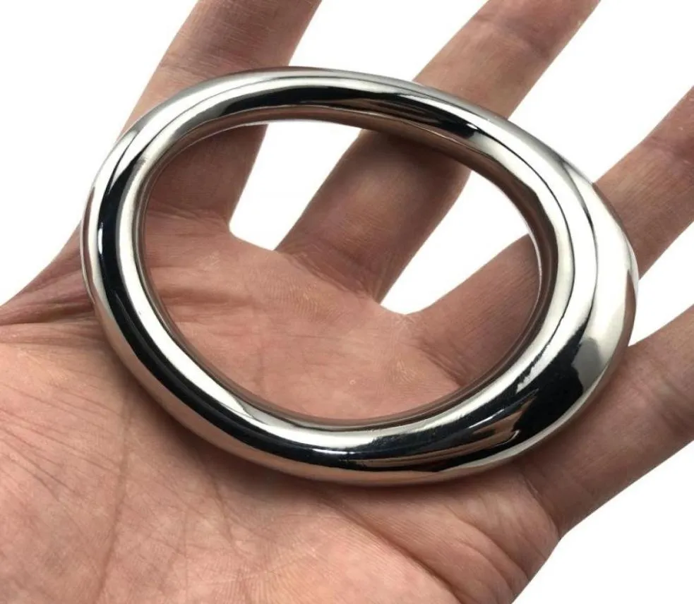 Cockrings rostfritt stål metall kuk ring scrotum bondage hänge boll bår sex leksaker för män dick penis ringcbt bdsm vuxen er4859304