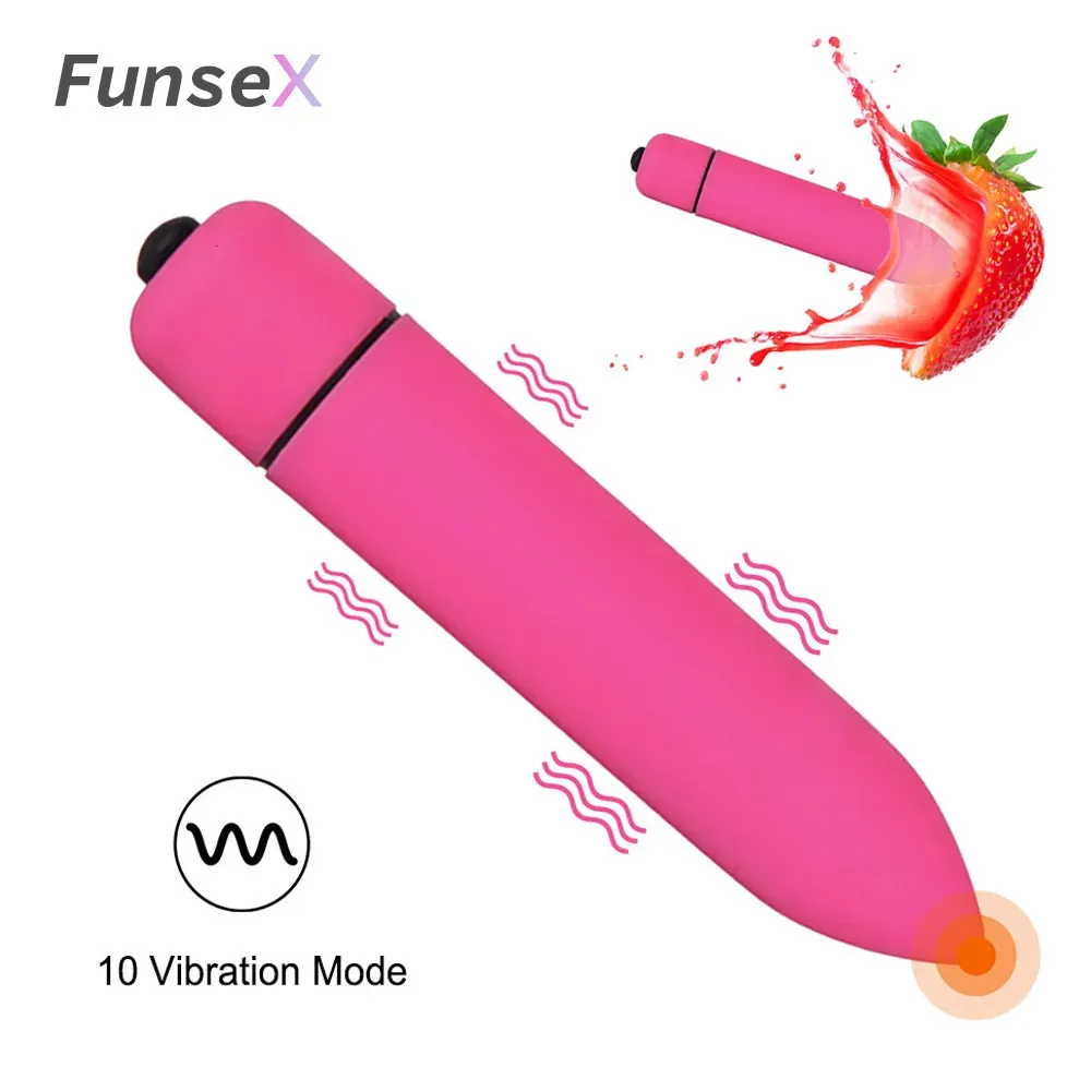 Vibradores Mini 10 velocidades juguete sexual vaginal Gspot vibrador femenino estimulación del clítoris vibración bala masturbación productos para adultos 231213