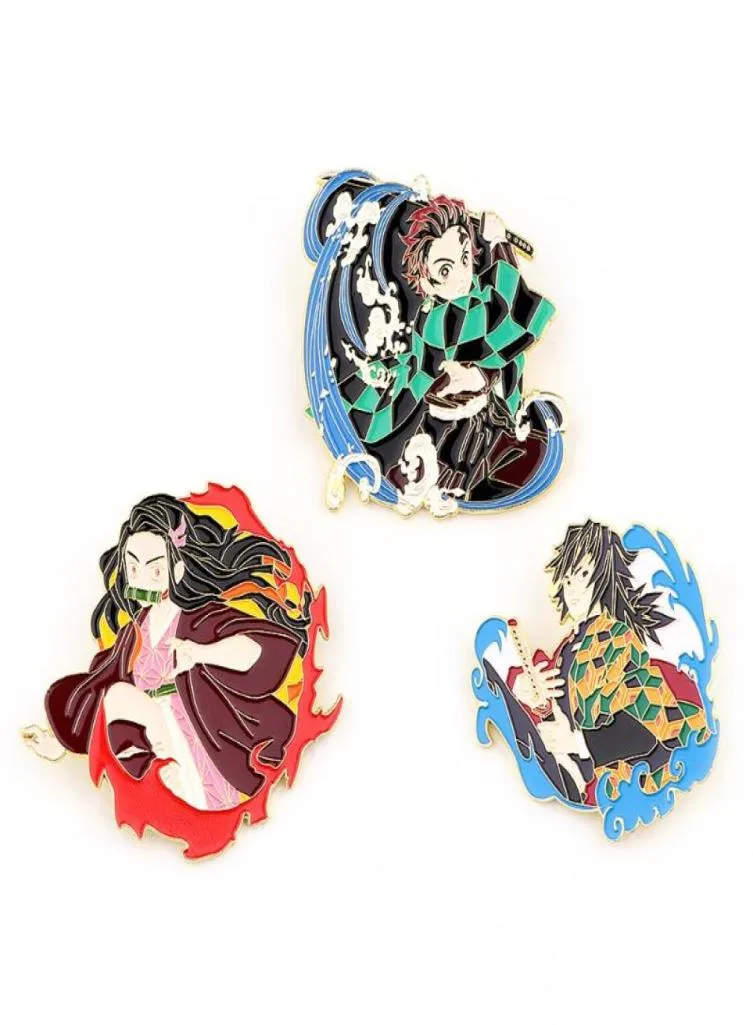 Pins broszki K3079 Anime Butterfly Enamel Cartoon Cartoon Creative Metal Brooch Pins Dżins Hat Ogat Biżuteria 7834155