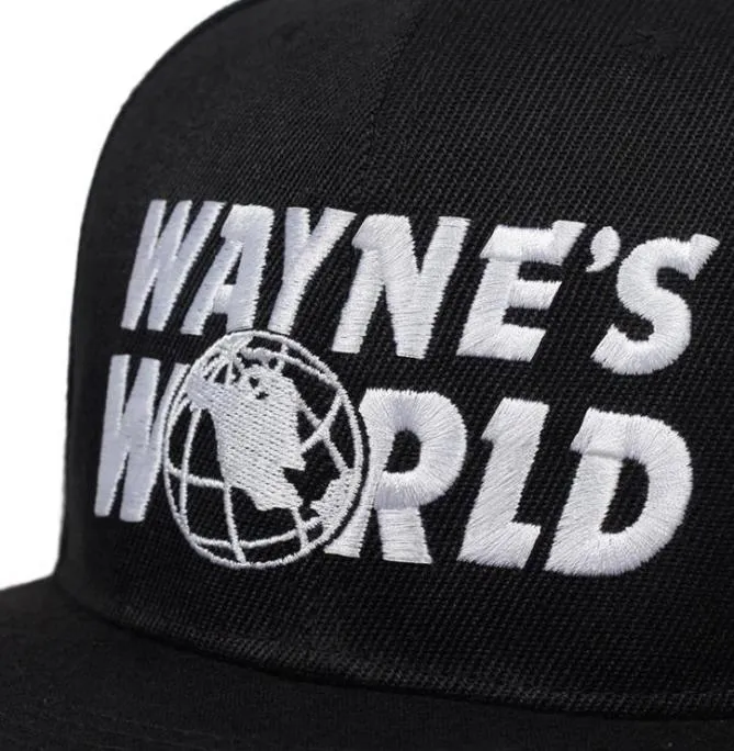 Fashionwayne039s World Hat costume Waynes World Baseball Caps Unisex Earth Capone ricamato per camionista papà cappello unisex cap4104299