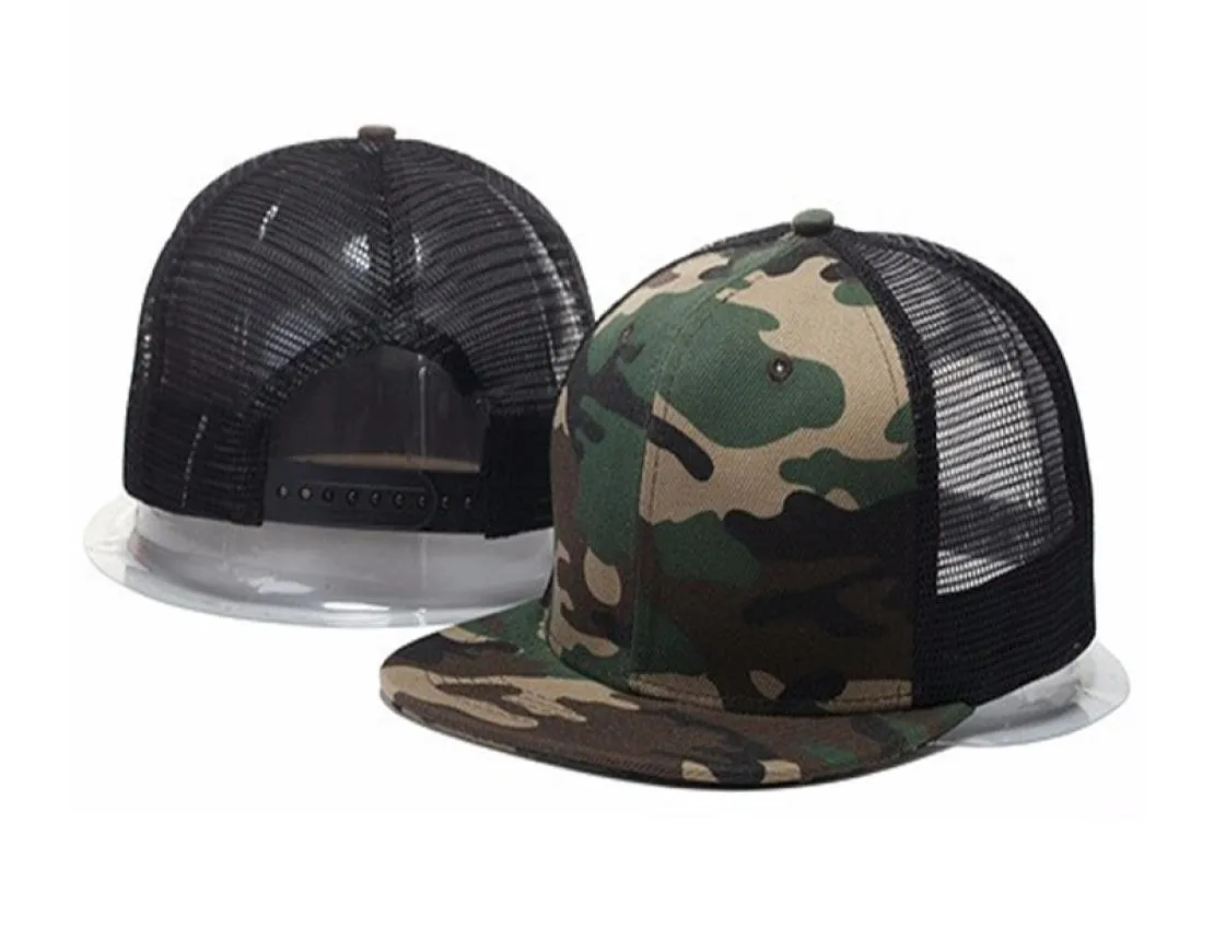 Gorras de béisbol de camuflaje de malla en blanco estilo 2020 fresco para hombres gorras de hip hop gorro toca toucas hueso aba reta rap Snapback Hats1438367