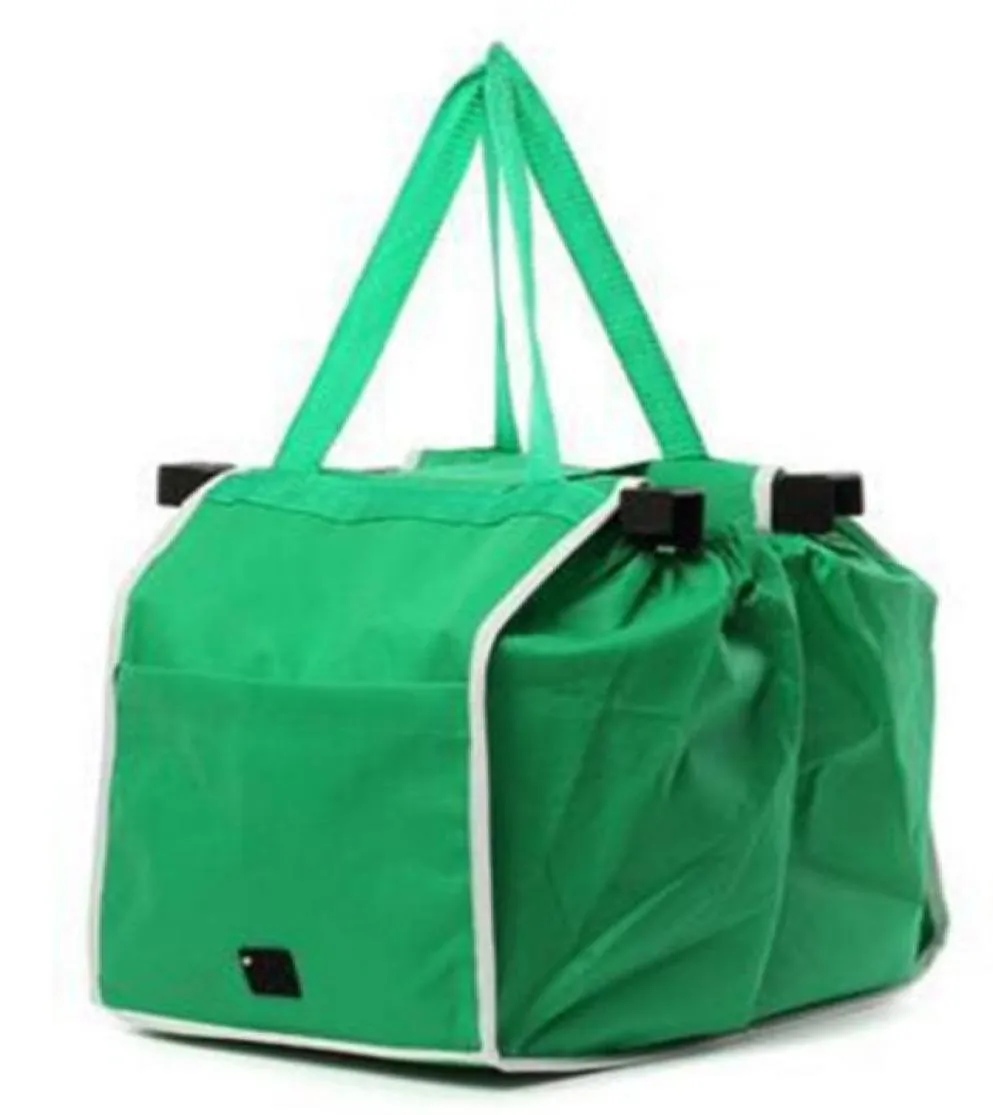 Nouveaux sacs de courses à saisir qui se fixent à votre panier, sacs pliants, emballage OPP UPS7010154