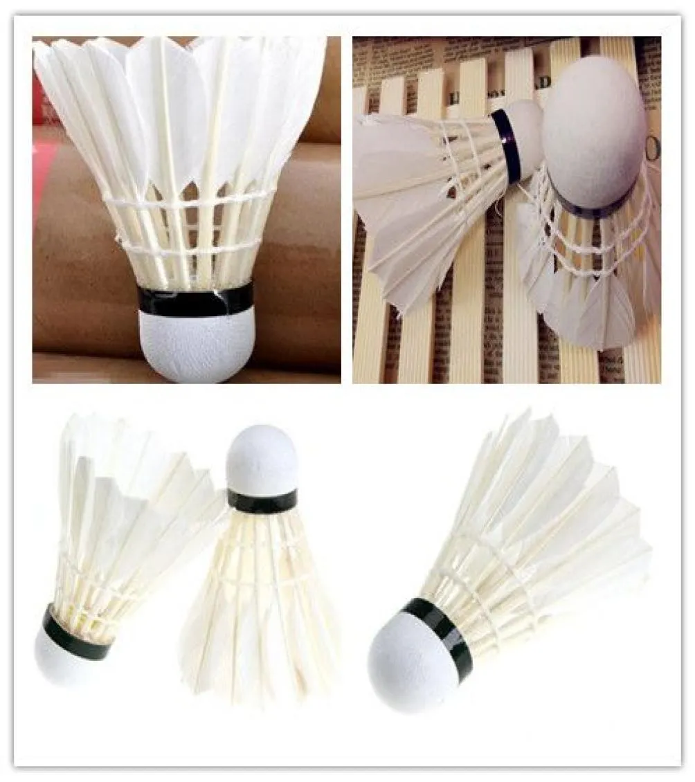 Training White Goose Feather Shuttlecocks Birdies Badminton Ball Game Sport 70 speed8780283