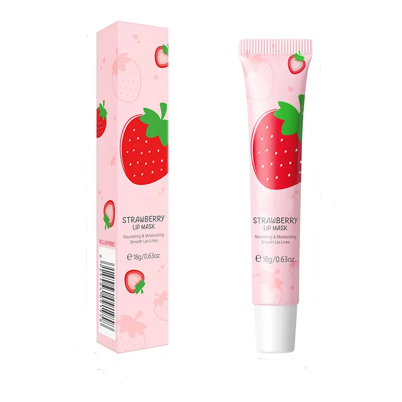 Hydrating Lip Balm Strawberry Fragrance Moisturizing Lip Mask Makeup Long Lasting Lipgloss Cosmetics Lips Care Treatment