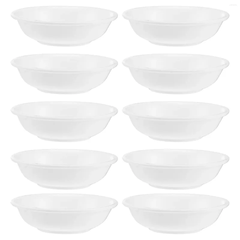 Plates White Plastic Sauce Dishes Seasoning Dish Dipping Bowls Break Resistant Saucer Appetizer