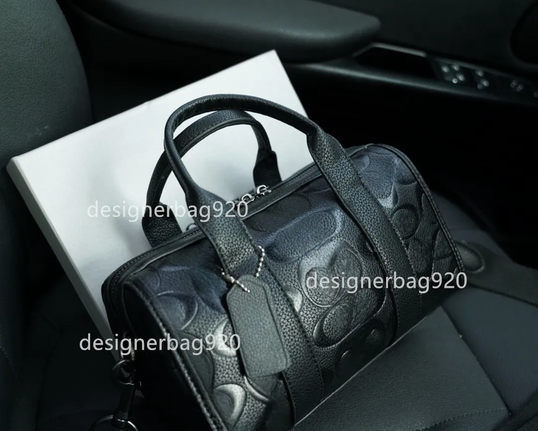 designer bag travel bag letter luxury bag genuine leather luxury handbag leather thick shoulder travel handbag large bag old money style classic handbag black bag