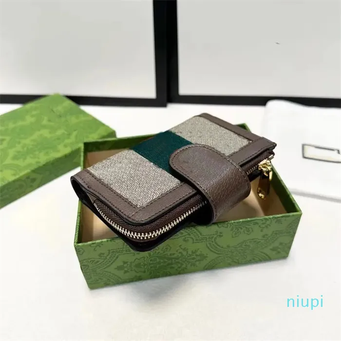 Cüzdan kadın çanta mini pochette cüzdanlar erkekler için kompakt iplik mektubu baskı moda moda fermuarlı para kartı tutucu zippy torbası tutucu