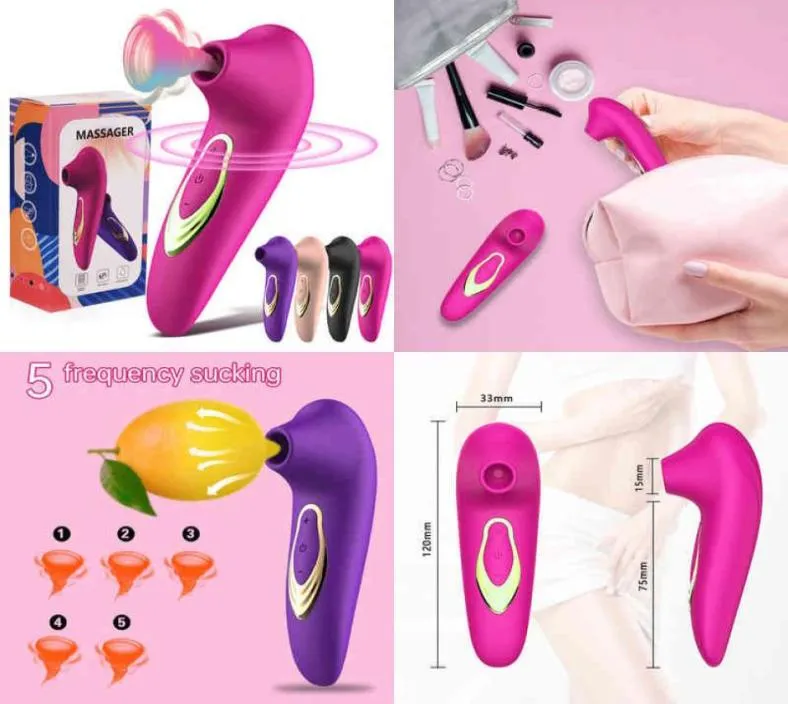 Brinquedo sexual para casais rosa otário 5 freqüência sucção mel feijão vibrador feminino clitóris provocando estimulação orgasmo masturbação to2827998