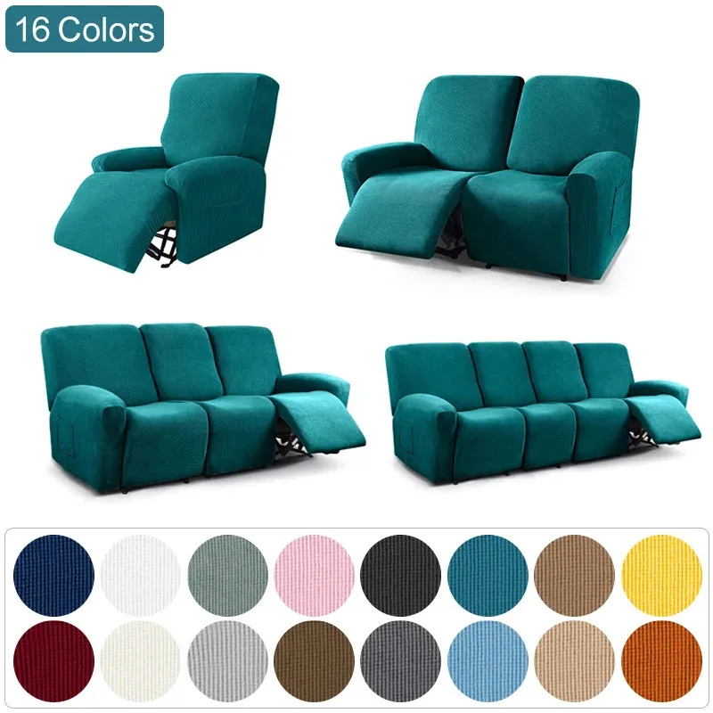 Chair Covers Recliner Sofa Cover Stretch Jacquard Slipcover Elastic Sofa Protector Lazy Boy Relax Armchair Covers for Living Room Washable 231213