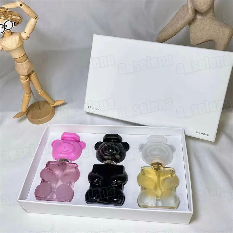 Brand Teddy Bear Toy 2 Boy Perfume 3-Piece Set 30ml per Bottles Long lasting Fragrance Good Smell Cologne Eau De Parfum Fragrance Spray