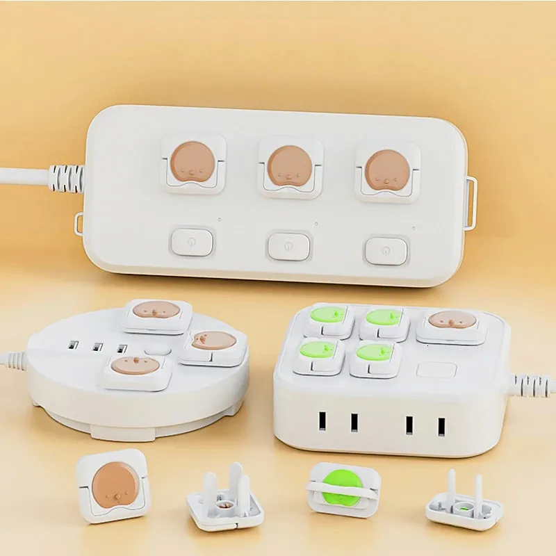 Hoekrandkussens 24 STKS Kinderopvang Stopcontactafdekking Babyveiligheid Elektrische stopcontactstekkers Protector Anti-plugdoppen Kinderbeveiliging 231213