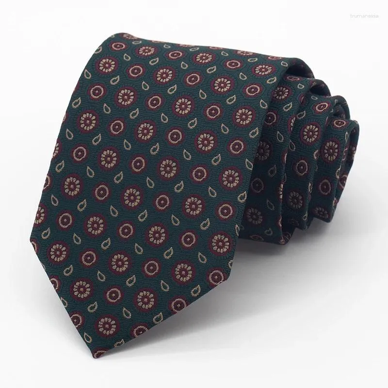 Bow Ties 8cm Dress krawat dla mężczyzn Mariage Business Formal Office dżentelmen krawat wysokiej jakości mody Paski Cravate Prezenty ślubne (pudełko)