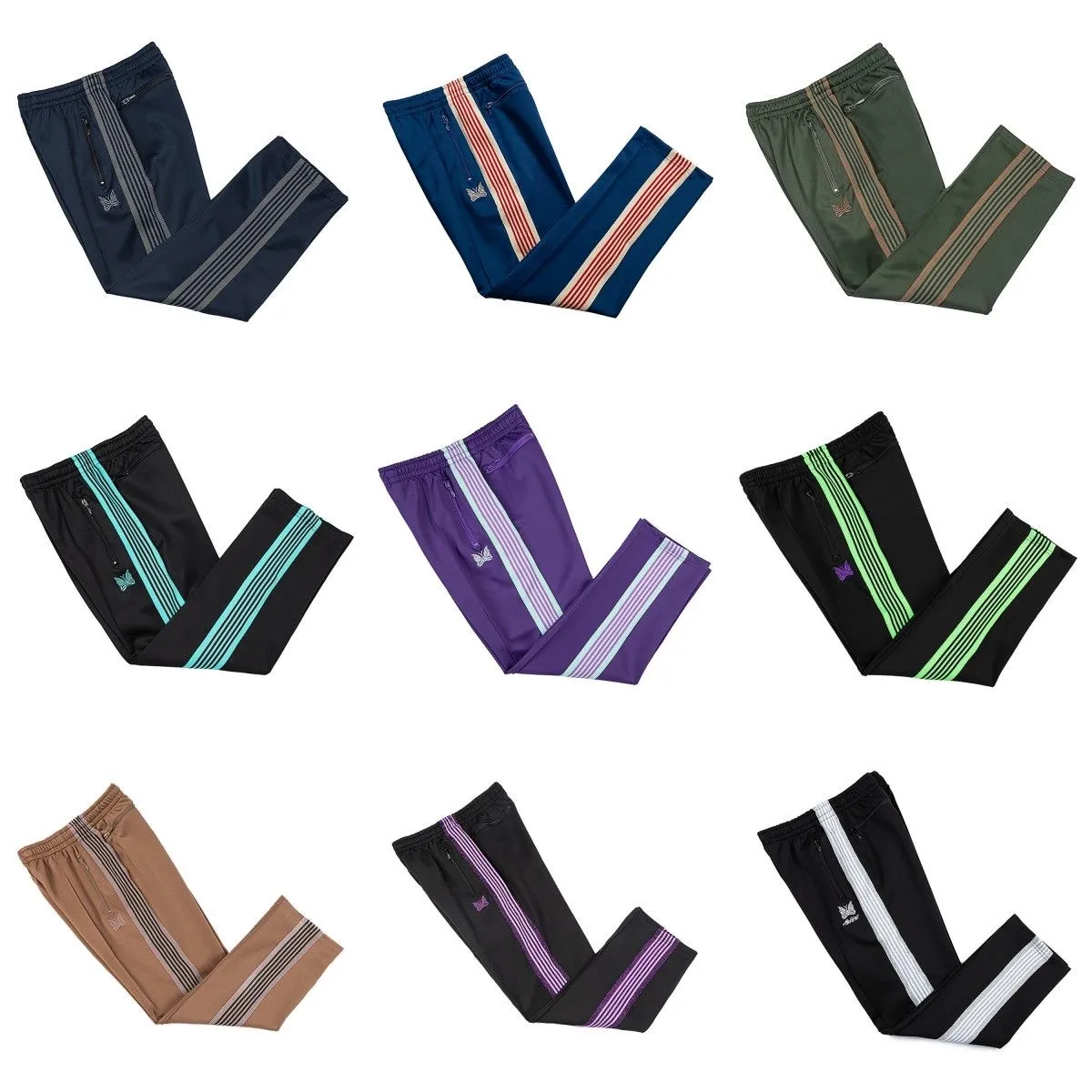 Igły Letterfly haftowany pasek boczny pasa na swobodne spodnie na Instagram Modna moda dres dresowy dla mężczyzn kobiety sznurka
