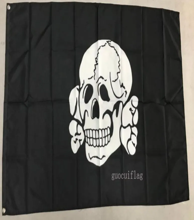 Good Flag Totenkopf-Fahne, 90 x 150 cm, 100 Polyester, Leinwandkopf mit Metalltülle, für den Innen- und Außenbereich geeignet. 5299100
