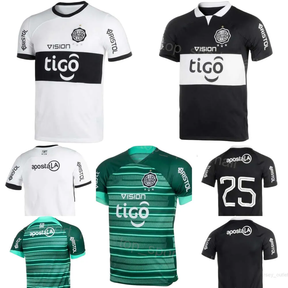 Clubteam Olimpia Soccer 29 Victor Salazar Jerseys 23 24 Mans 3 Alejandro Silva 7 Hugo Fernandez 9 Facundo Bruera 25 Walter Gonzalez voetbalshirtpakketten Uniform