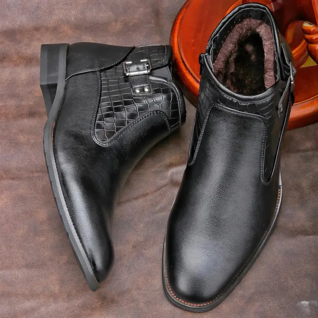 Boots Size 40~46 Winter Boots Men Warmest Leather Winter Shoes Men 231214
