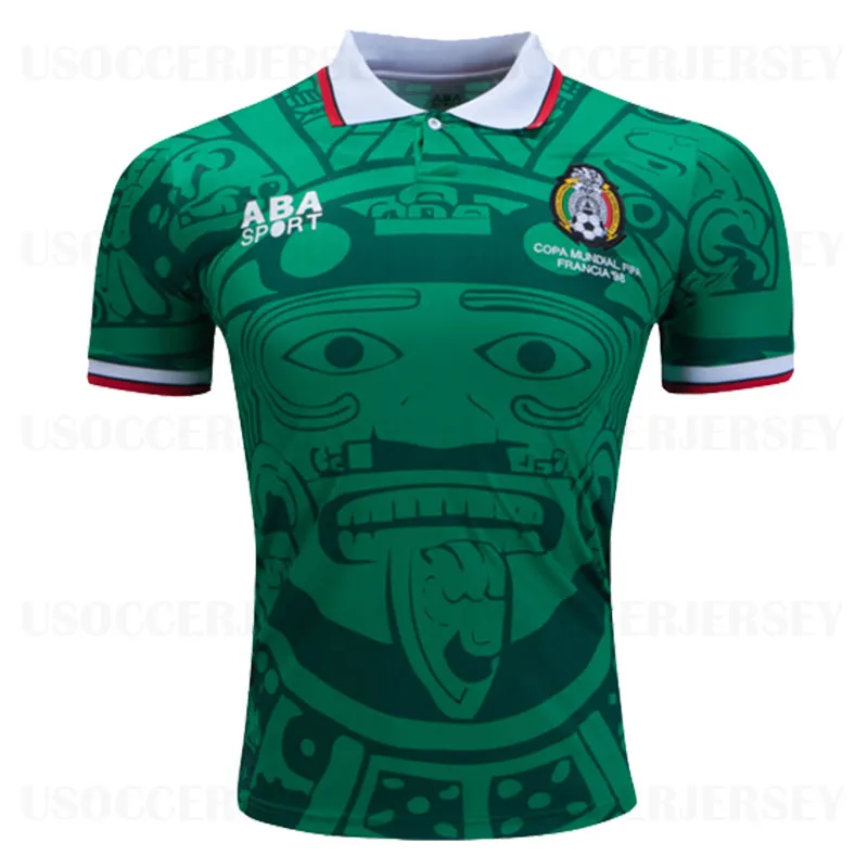 1985 1986 1998 Vintage MEXICO RETRO Soccer Jerseys BLANCO HERNANDEZ Blanco Campos Uniforms 1994