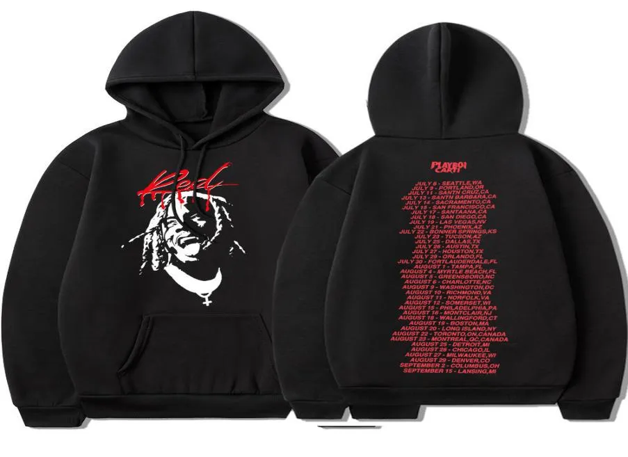 Men039s Hoodies Sweatshirts Playboi Carti Hoodie Whole Lotta Red Graphic Hooded Sweatshirt Vintage Hip Hop Super Sleeve Fleece H6079276