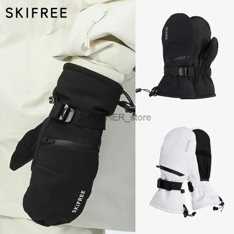 Guanti da sci SKIFREE Guanti da sci Aggiornamento Addensare Inverno Donna Uomo 3M Thinsulate Guanti da snowboard termici Guanti caldi impermeabili Guanti da sciL23118