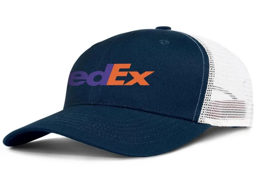 Fedex express símbolo logotipo masculino e feminino ajustável caminhoneiro meshcap personalizado vintage elegante bonés de beisebol nascar denny hamlin5307990