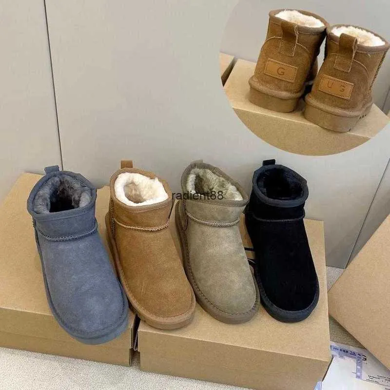 Stivali moda donna inverno morbido e confortevole mini neve tenere al caldo suola spessa soffici scarpe firmate uggsboot di alta qualità tasman