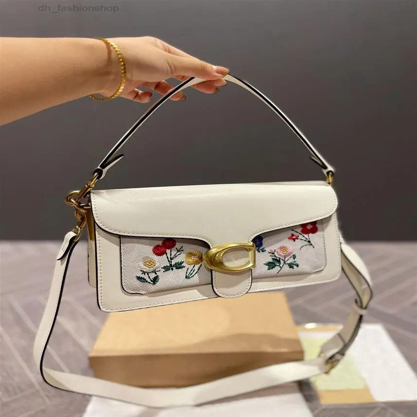 Cosmetic Bags Cases Women's Tabby handbag cowhide oneshoulder messenger bag retro and versatile long and short two detachable198n