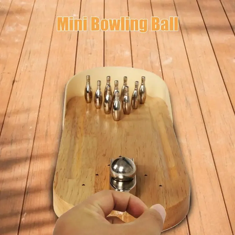 Juego De Bolos De Mesa Para Niños De 2 A 5 Años | Set Portátil Con 4 Bolas Y 10 Bolos, Ideal Para Oficina, Escuela Y Cumpleaños