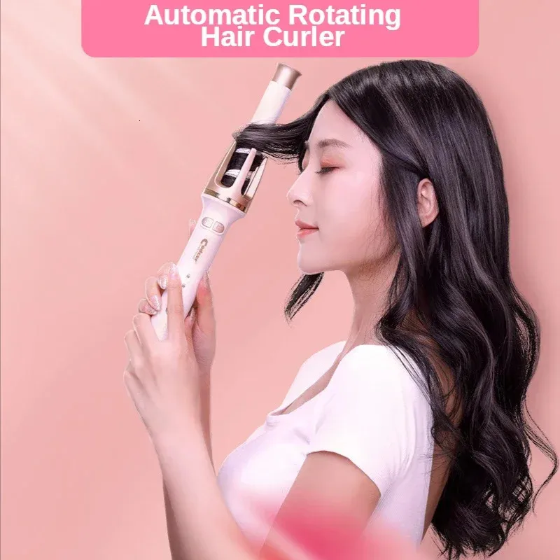 Curling Irons Automatic Hair Curler Rollers Ceramic Fast Heat Hair Waver Professional Curler Machine Hair Iron Styling Tools Wand Curling Iron 231213