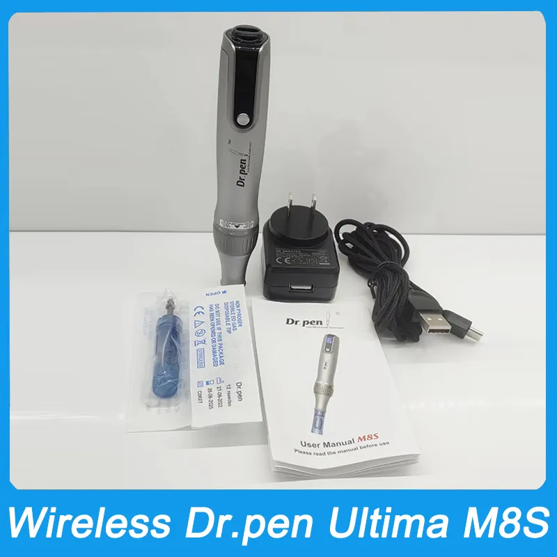 Wireless M8 Upgrade Dr.Pen M8s Professional Auto Micro Needling System Dermapen Mesoterapi Skin Care Microneedle Stamp Mts Tool Derma Dr Pen Beauty Machine