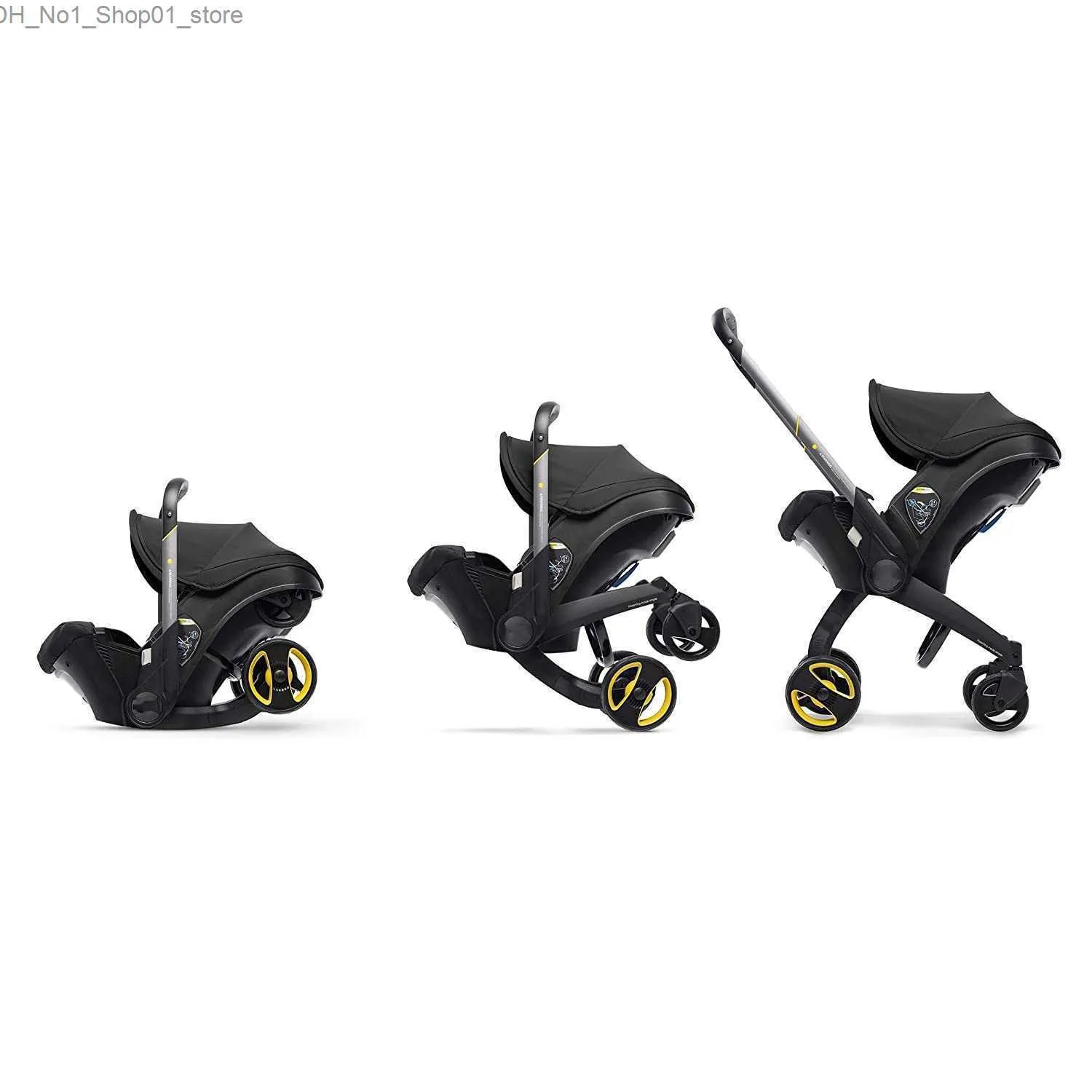 Poussettes # Siège d'auto de poussette de bébé pour les landaus nouveau-nés Buggy infantile chariot de sécurité chariot léger 3 en 1 système de voyage L230625 Q231215