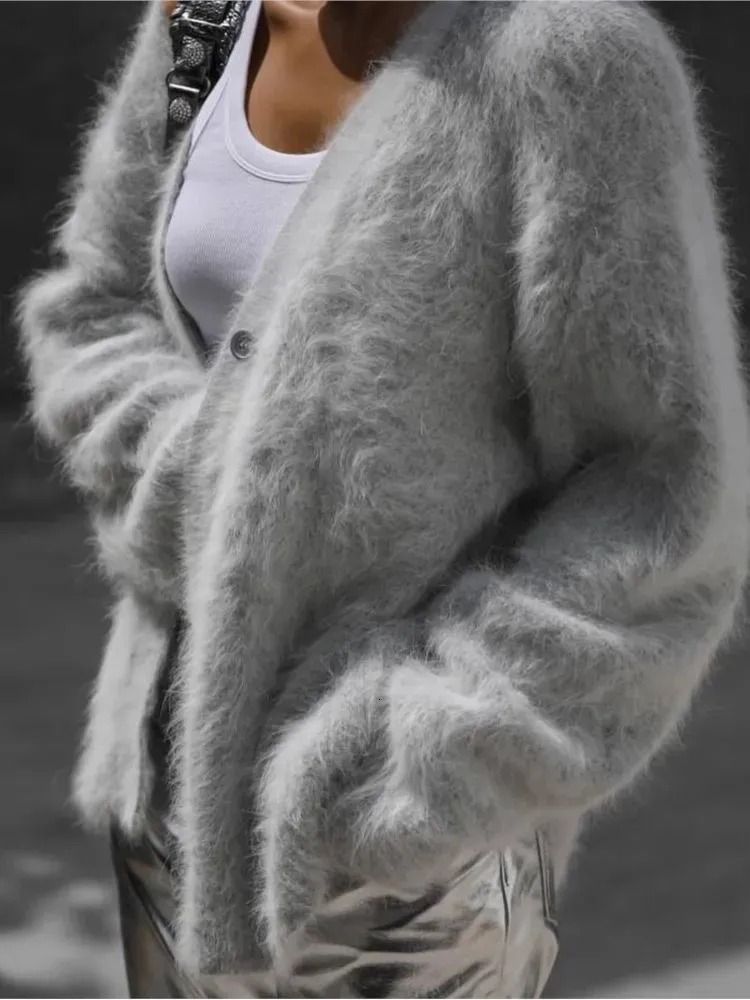 Sueter de angora para dama hotsell