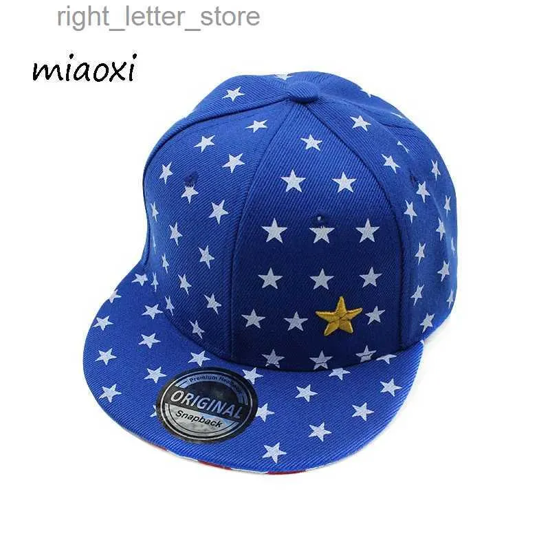 Berretti da baseball Nuovo berretto Hip Hop per bambini di alta qualità Berretti da baseball estivi per ragazzi Ragazza Star Cappello regolabile per bambini Snapback Moda per bambini Gorras YQ231214