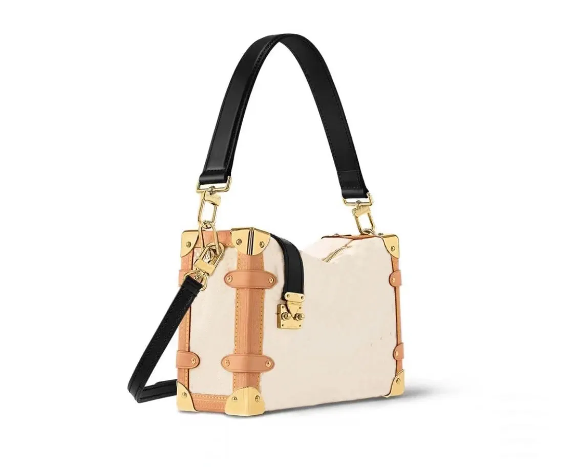 Tronc fleur blanche petite boîte sac à bandoulière luxueux designer à la mode en cuir véritable femmes hommes portefeuille sac à main sac à main sac à bandoulière.