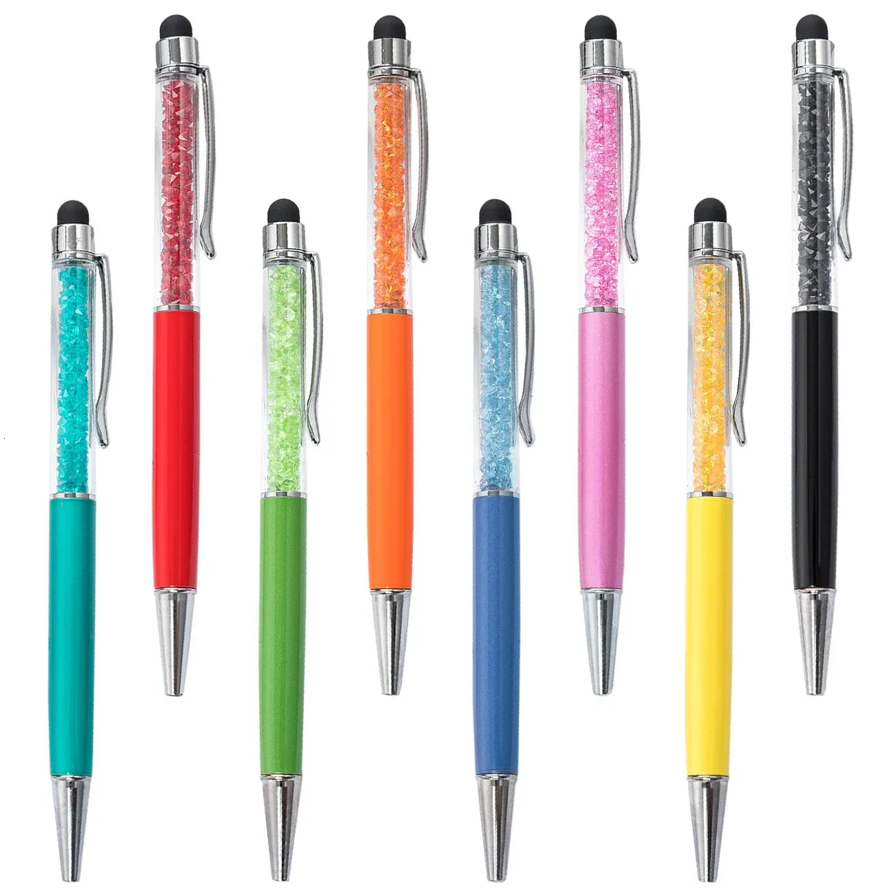 Save Big on Bulk Crystalline Ballpoint Pen Ballpoint Pens 20pcslot  Customized Crystal Pen Creative Stylus Touch 26 Colors Writing Ballpen  Stationery