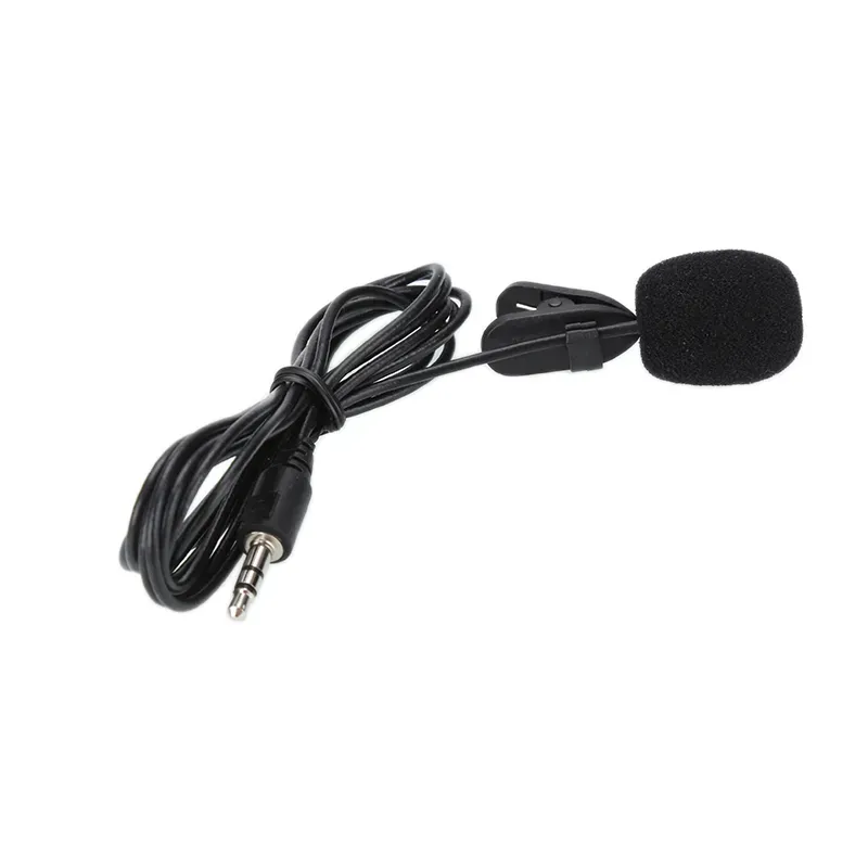 2020 Newly Mini Lavalier Mic 3.5mm Jack Tie Clip Microphones Smart Phone Recording PC Clip-on Lapel For Speaking Singing Speech