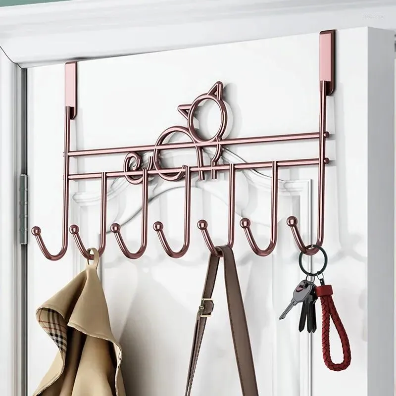 Hooks Over The Door Home Bathroom Organizer Rack Clothes Coat Hat Towel Hanger Kitchen Accessories Holder Hang