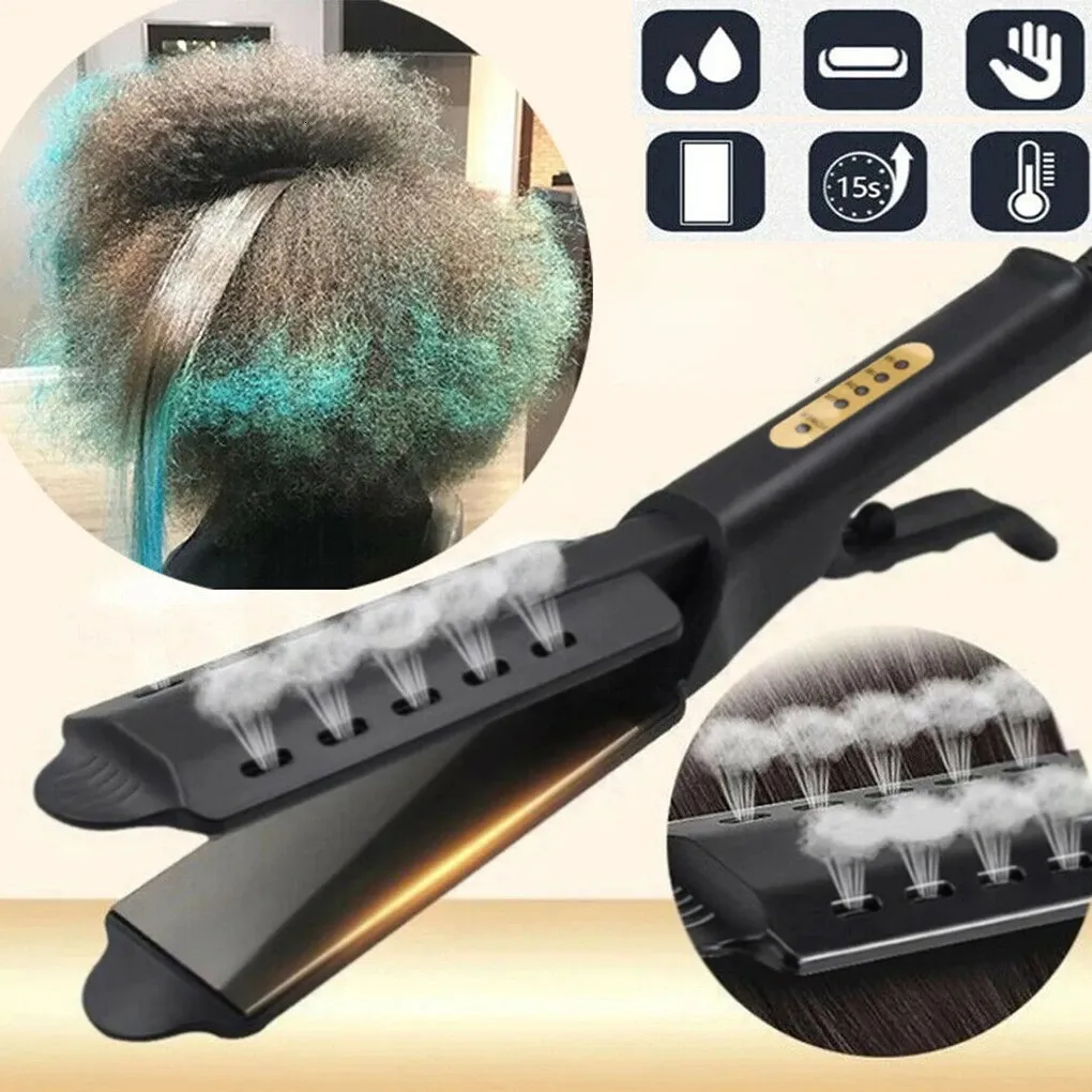 Piastre per capelli Piastra per capelli professionale Piastra per capelli agli ioni negativi Pettine riscaldante Pettine per controllo temperatura Pettine per stirare i capelli Strumenti per lo styling 231214