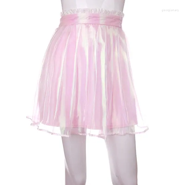 Jupes Princesse Sweet Lolita Jupe BOBON21 Couleur Intrigue Plissé Kilt Dentelle Taille Empire Pur Cosplay B1489