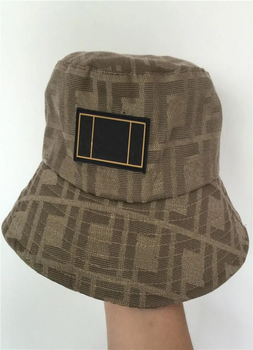 Double F Bucket Hat Letter Letra Sun Shadering Retro Moda Men039S e Women039S Classic Fisherman Hat3308420