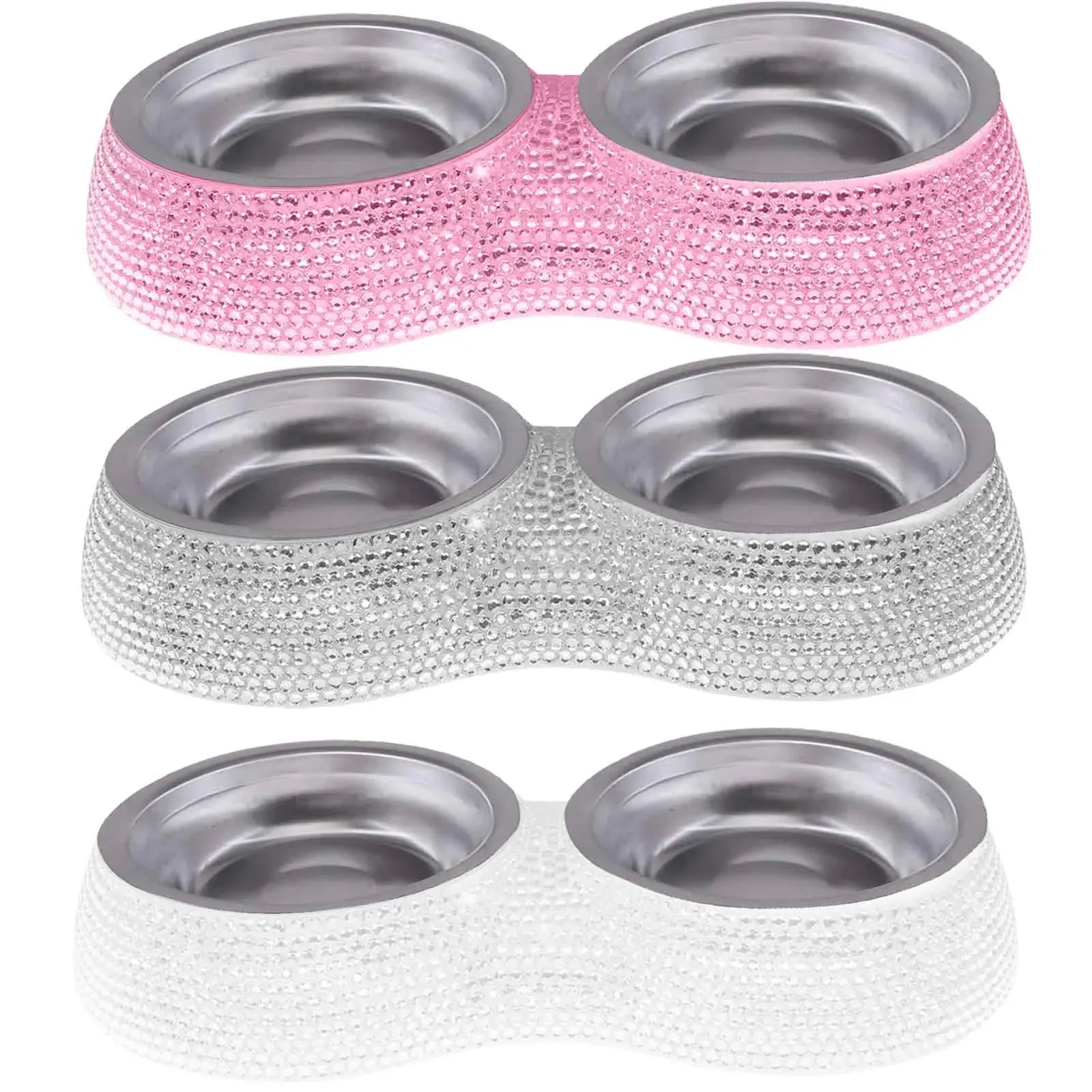 Bling top dog bowls