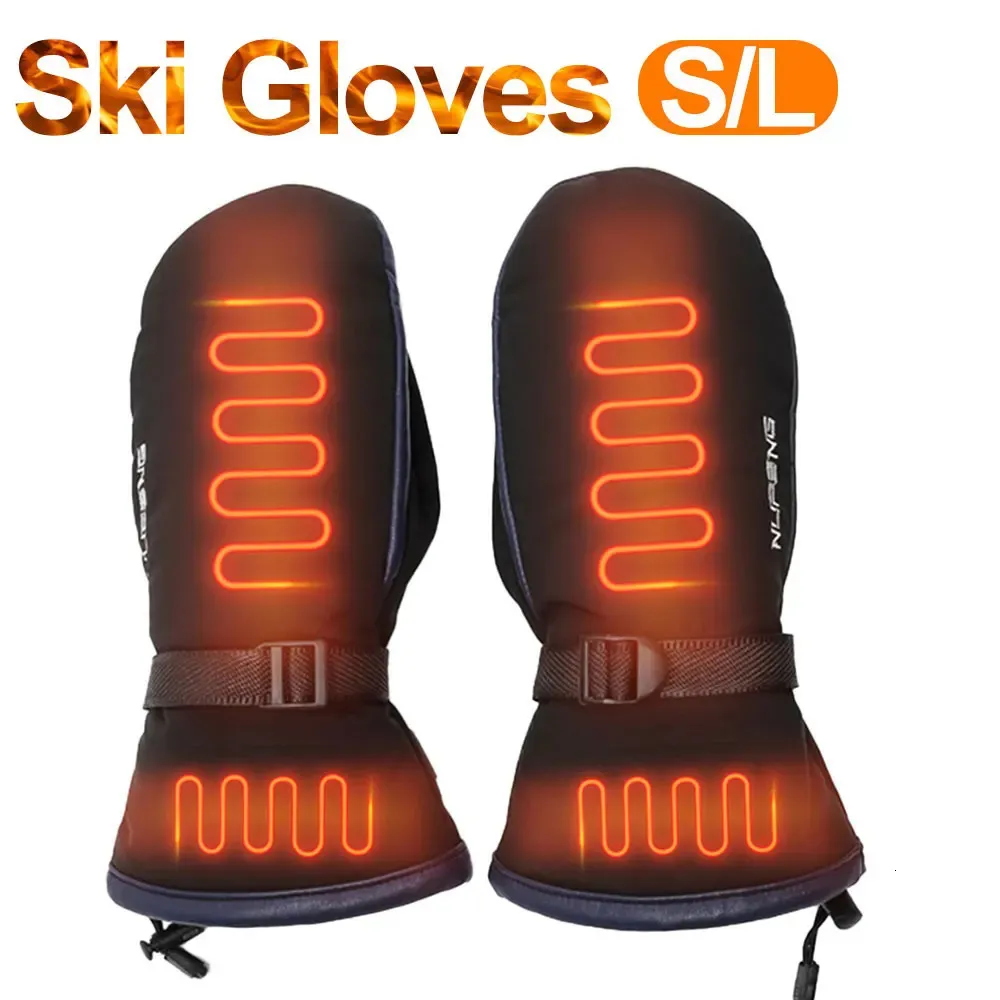 Skihandschoenen Warm Winter Elektrische verwarming Opladen via USB Verwarmd ColdProof 3 versnellingen Temperatuur Snowboard 231213