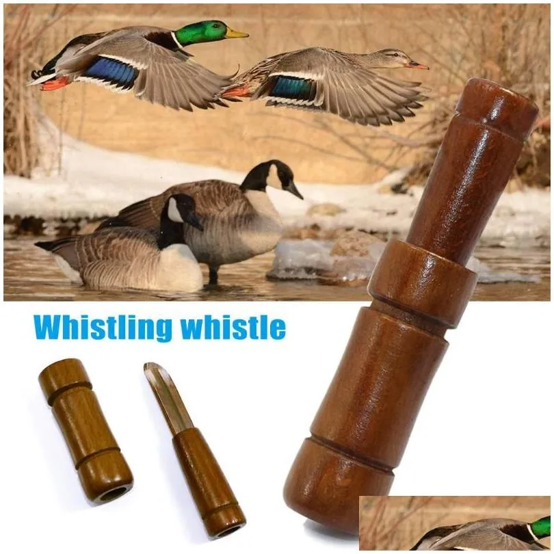 Andere sportartikelen Andere sportartikelen Wood Duck Hunting Call Whistle Mallard Buck Dog Whistles Tool 55 B2Cshop Drop Delivery Sport Dh26W
