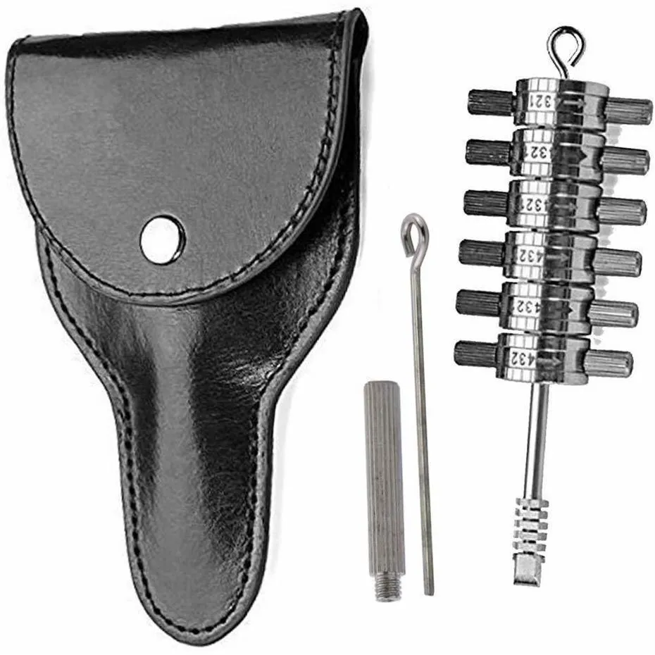 Tibbie Pick Decoder Hand Tool 6 Cylinder Reader Automotive Lock Pick Tools Tools Tools With Le cuir Case265L