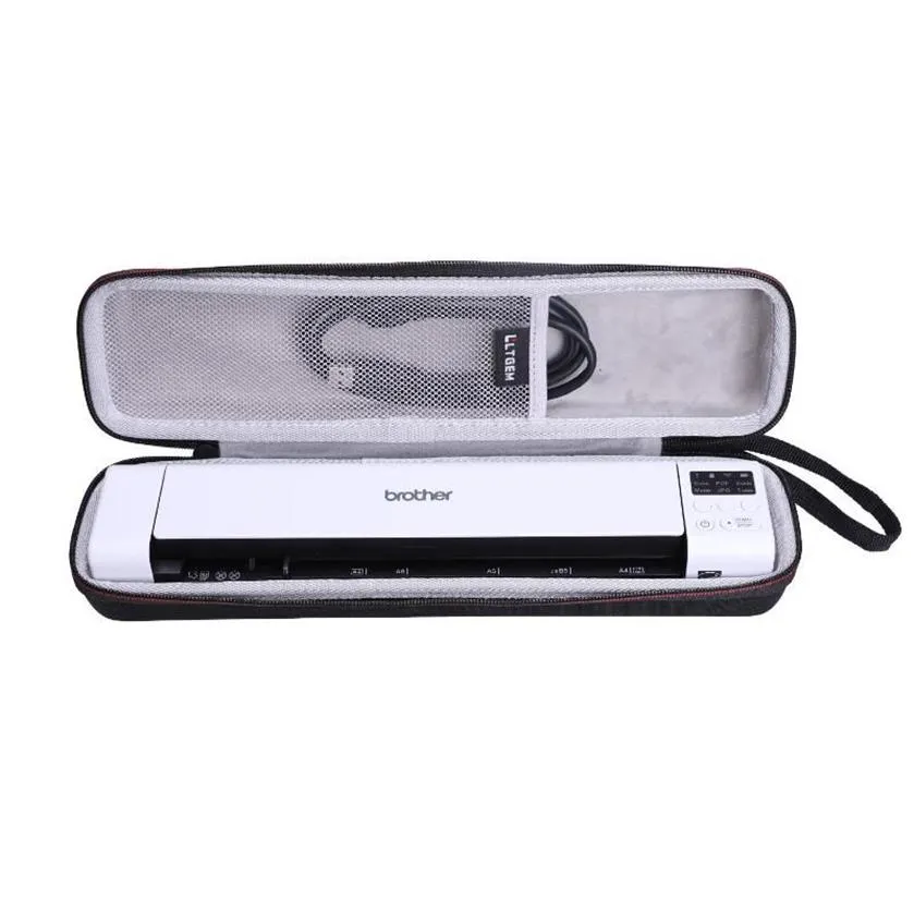 Vattentät EVA-hårt fodral för bror DS-940DN Compact Mobile Document Scanner Duffel Bags225W